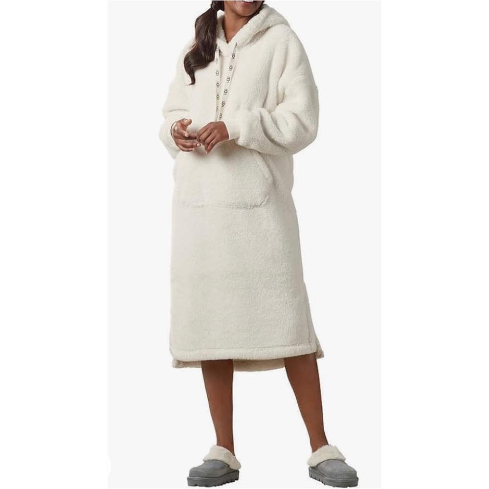 UGG Winola Oversize Hooded High Pile Fleece Nightgown